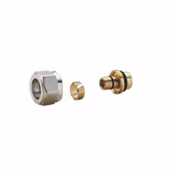 Adaptateur - alésage Nickelé et chromé Pour tube PER/PB Utiliser la clef plate R131 Certification QB N°26-2013 ACS n ° 21 ACC ...