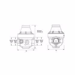 Conformité sanitaire ACS Technologie composite Deux prises manométriques latérales 1/4" Pression amont maxi 25b Réglage simpl ...