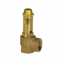 Série 651 mWIK Soupapes de sûreté à membrane en bronze, équerre, avec raccordements filetés pour les installations d'eau chau ...