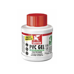 Griffon - Colle pvc rigide à prise rapide gel aqua 250ml : 6140214