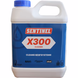 Présentation Nettoyant circuit neuf X300 1 litre - Sentinel Il agit comme un préparateur de surfaces avant l’ajout d’un inhib ...