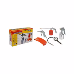 Présentation du Kit Le MECAFER Kit d'accessoires air comprimé 5 pièces, référence 9179151, est conçu pour répondre à vos beso ...