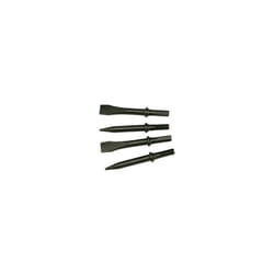Jeu de 4 burins à queue hexagonale (2 ronds et 2 plats) - Mecafer