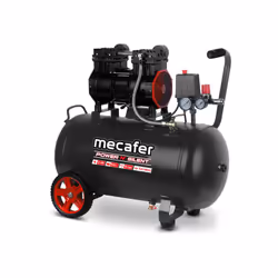 Compresseur d'air Mécafer Power'n silent 50L 2Hp 8bar avec 2 roues Avantages de ce compresseur d'air Mécafer Power'n silent : ...