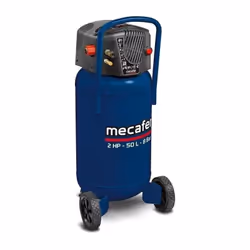 Le compresseur vertical MECAFER 425790 est un modele sans huile de 50 litres, parfait pour un usage domestique ou professionn ...