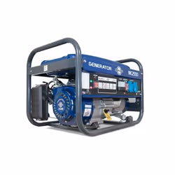 MECAFER MC2500 groupe électrogène 2400 W 15 L Essence Noir, Bleu
