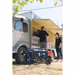 MECAFER MC3200KT groupe électrogène 3000 W 15 L Essence Noir, Bleu
