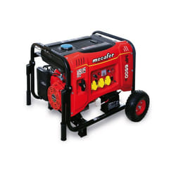 Mécafer – Groupe électrogène 5500W + roues et démarreur électrique - mf 6500E