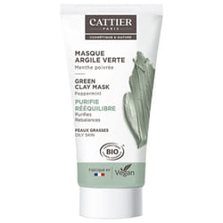 Cattier Masque Argile Verte Peaux Grasses Bio 30 ml