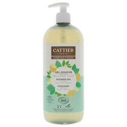 Cattier Gel Douche Aloe Vera Citron Menthe Bio 1 L
