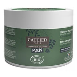 Cattier Men Baume Nourrissant Barbe et Cheveux Bio 90 g