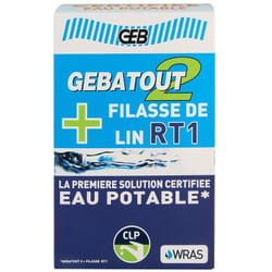 Pack GEB atout2 + Filasse RT1, 500g de pâte et 80g de filasse, étanchéité des raccords filetés certifiée eau potable GEB