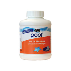GEB - Colle Spéciale Piscine pour Raccords pvc Pression Rigide - 500 ml avec pinceau
