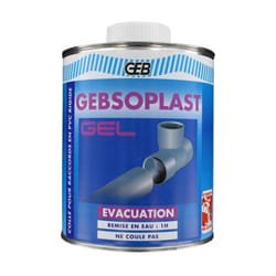 Colle - GEB - GEBSOPLAST GEL - 1L - Transparent - Raccords PVC évacuation