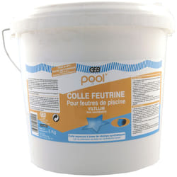 GEB - Colle feutrine aqueuse spéciale piscine - Seau 5kg