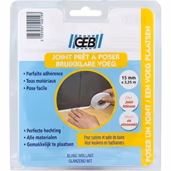 Joint d'étanchéité préformé 22 mmx 3,35 m - Blanc