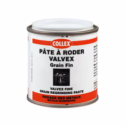 Présentation Boîte de 150g de pâte à roder VALVEX grain fin G240 pour rodage de soupape Enduire les parties à roder d’une cou ...