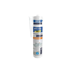 GEB - Mastic sanitaire silicone tous supports blanc 280ml