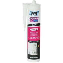 joint & fix mastic - cartouche de 280ml - blanc - geb 590505