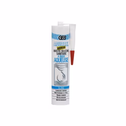Aquatex blanc GEB - 590800 Silicone qui se nettoie à l'eau310 mlFonctionnalités : Mastic silicone sanitaire en émulsion :Join ...