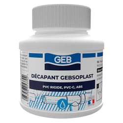 GEB - Décapant soplast colle raccords pvc évacuation - 125ml