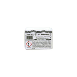 GEB - Sel d'ammoniac pour nettoyage des pannes de fer à souder - 140 g - pain