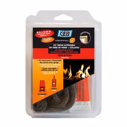 Description générale Le kit tresse extensible + Collafeu Propfeu est idéal pour l'étanchéité thermique des portes d'inserts, ...