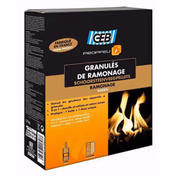 Granulés de ramonage catalytique et d'entretien chimique dans les conduits des appareils à granulés. Augmente le rendement ca ...