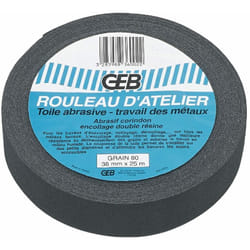 Rouleau toile abrasive grain 60 qualité Waterproof - largeur 38mm x 25ml