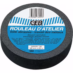 Toile abrasive pour les travaux d'ébavurage, nettoyage, chanfreinage, dépolissage des tuyaux PVC, QUALITE WATERPROOF.