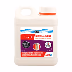 Description générale Le G70 Neutralisant de GEB est un produit conçu pour neutraliser l'action corrosive des détartrants dans ...