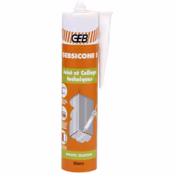 Mastic silicone pour joints et collages techniques. Excellente adhérence sur de nombreux supports lisses. Résiste à des tempé ...