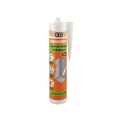 Mastic silicone - gebsicone - 890054 - Noir - 310ml - Étanchéité et collage techniques