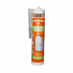 Gebsicone G1 translucide : Mastic silicone d'étanchéité GEB - 891251 Cartouche de 310 ml Mastic silicone pour vitrage, constr ...