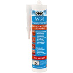 GEB - Mastic/colle MS-Polymère cartouche 280ml-transparent