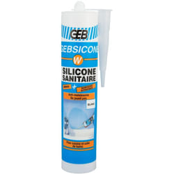 GEB - Mastic silicone sicone w cartouche 310 ml blanc
