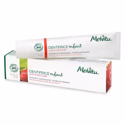 Melvita Organic Children's Toothpaste, 75 ml, Enfants, Pâte, Fraise, Aqua [Water], Sorbitol, Silica, Glycerin*, Xylitol, Cell ...