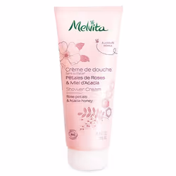 Melvita Organic Rose and Acacia Honey Shower Gel, Gel douche, 200 ml, Adultes, Femmes, Corps, Tous types de peau