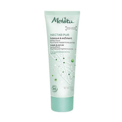 Melvita Organic Mask and Scrub - Mud Effect Masque de nettoyage Femmes 75 ml