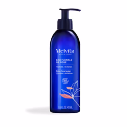 Melvita Eau Florale De Rose Bio, Lotion visage, Femmes, 400 ml, Tous types de peau, Nettoyant, Hydratant, Nourrissant, Rafraî ...