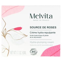 Melvita Source de Roses Crème Hydra-Repulpante Bio 50 ml