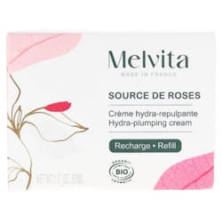 Melvita Source de Roses Crème Hydra-Repulpante Recharge Bio 50 ml