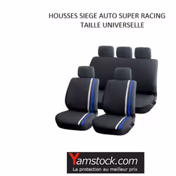 #Description# Housses universelles pour couvrir les sièges de la voiture. ces housses sont livrées complètes avec - Les deux  ...