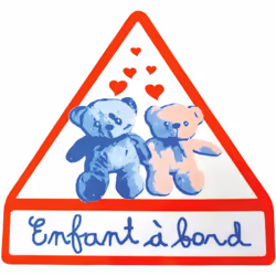 Description détaillée du produit: - panneau de signalisation - mention "enfant à bord" - fixation du panneau: fixation électr ...