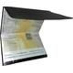 Porte Carte Grise - Non spécifié - 3 Volets - PVC - Pratique - Gris