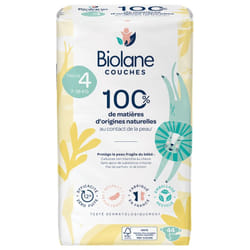 Biolane Couches Naturelles 44 Couches Taille 4 (7-18 Kg)