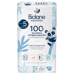 Biolane Couches Naturelles 40 Couches Taille 5 (11-25 Kg)