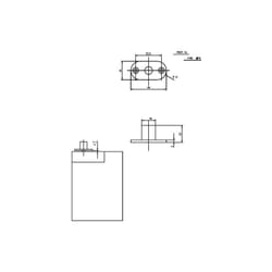 Assa Abloy - Boîte à roulement pour penture haute 3280 - stremler 33,5 mm Chromé mat