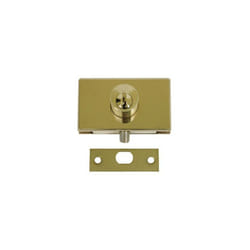 Serrure de vitrine pour porte battante 1450 - stremler Argent Chromé brillant