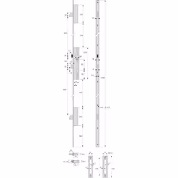 La serrure multipoint TF3 pêne dormant ou demi-tour série 6370 est une solution de sécurité avancée pour les menuiseries méta ...